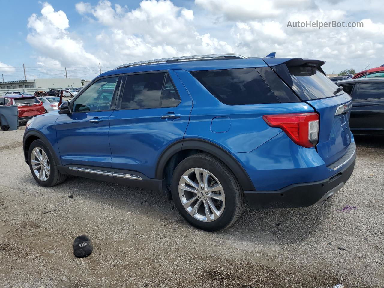 2020 Ford Explorer Limited Blue vin: 1FMSK8FH5LGC00037