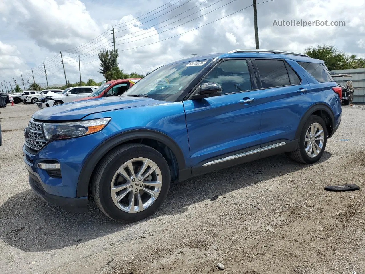 2020 Ford Explorer Limited Blue vin: 1FMSK8FH5LGC00037