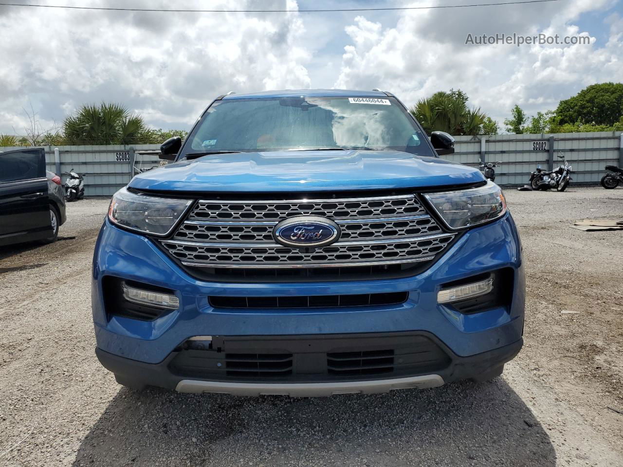 2020 Ford Explorer Limited Blue vin: 1FMSK8FH5LGC00037