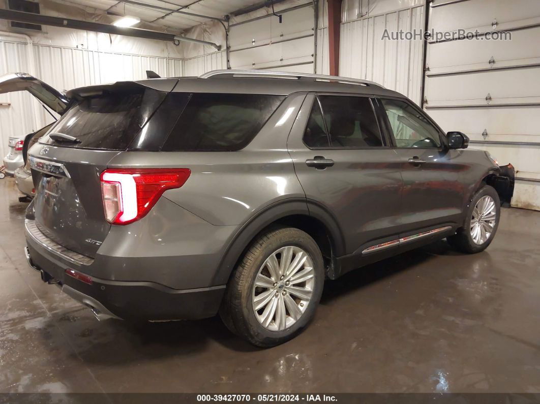 2021 Ford Explorer Limited Gray vin: 1FMSK8FH5MGA80208