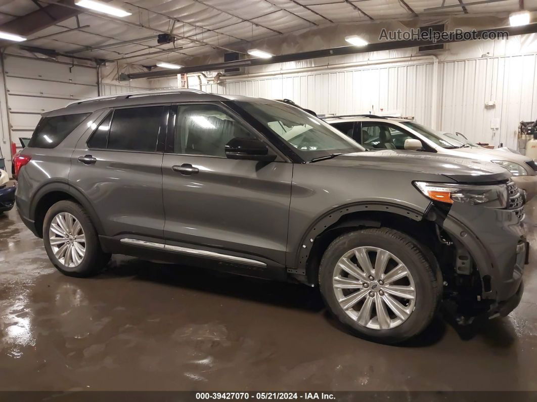 2021 Ford Explorer Limited Gray vin: 1FMSK8FH5MGA80208