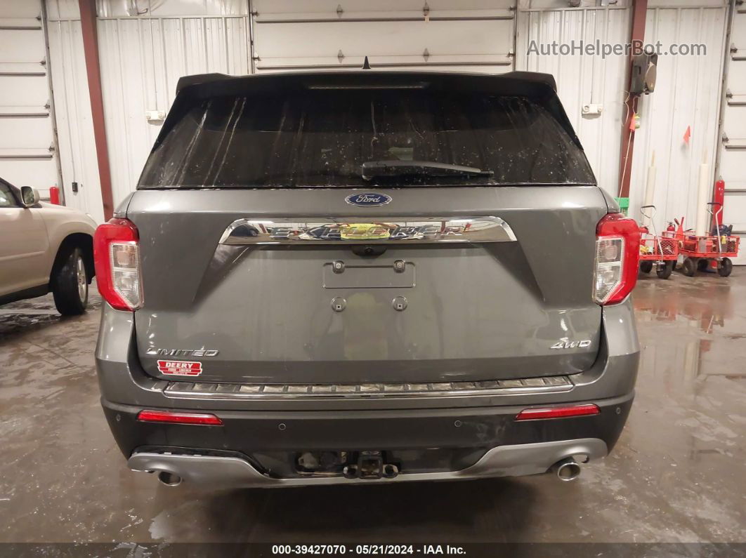 2021 Ford Explorer Limited Gray vin: 1FMSK8FH5MGA80208