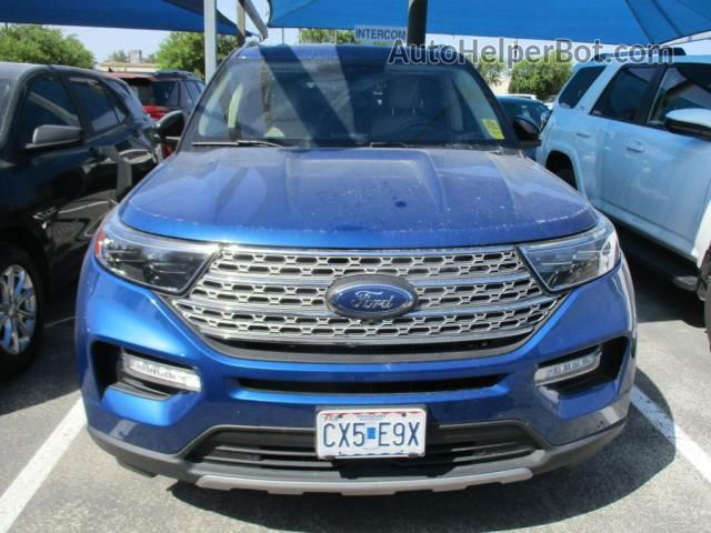 2021 Ford Explorer Limited Blue vin: 1FMSK8FH5MGB05589