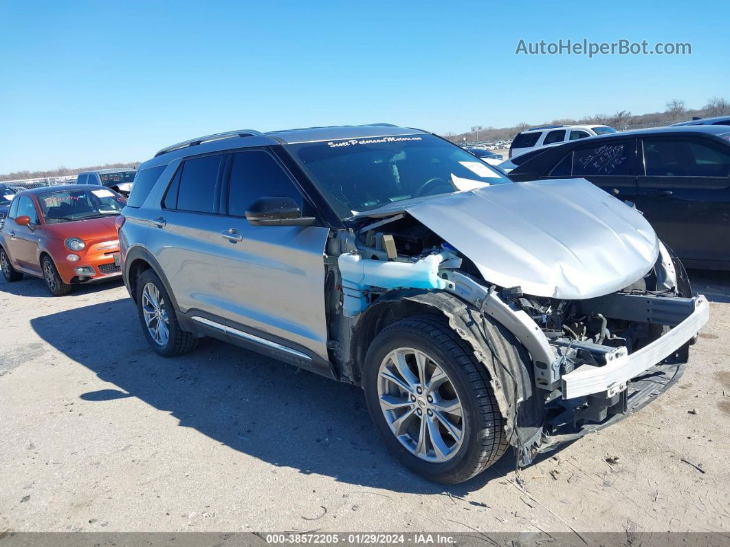 2021 Ford Explorer Limited Silver vin: 1FMSK8FH5MGB05866