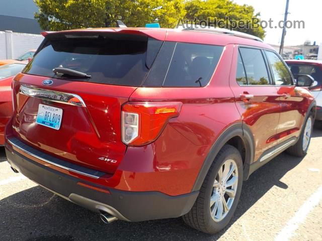 2021 Ford Explorer Limited Red vin: 1FMSK8FH5MGB06564