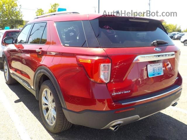 2021 Ford Explorer Limited Red vin: 1FMSK8FH5MGB06564