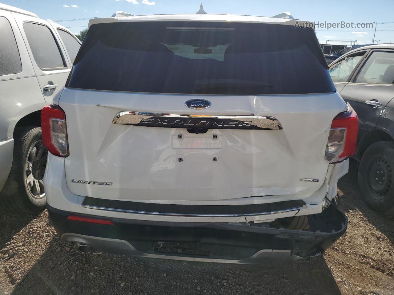 2020 Ford Explorer Limited Белый vin: 1FMSK8FH6LGB56419