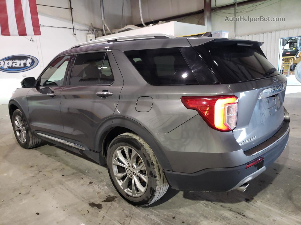 2021 Ford Explorer Limited Gray vin: 1FMSK8FH6MGA88446