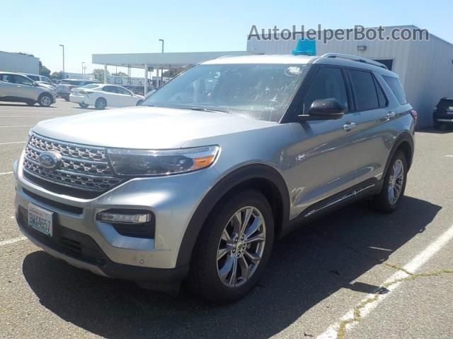 2021 Ford Explorer Limited Silver vin: 1FMSK8FH6MGA96806