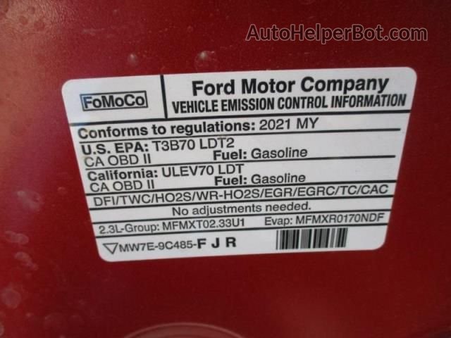 2021 Ford Explorer Limited Красный vin: 1FMSK8FH6MGB36477