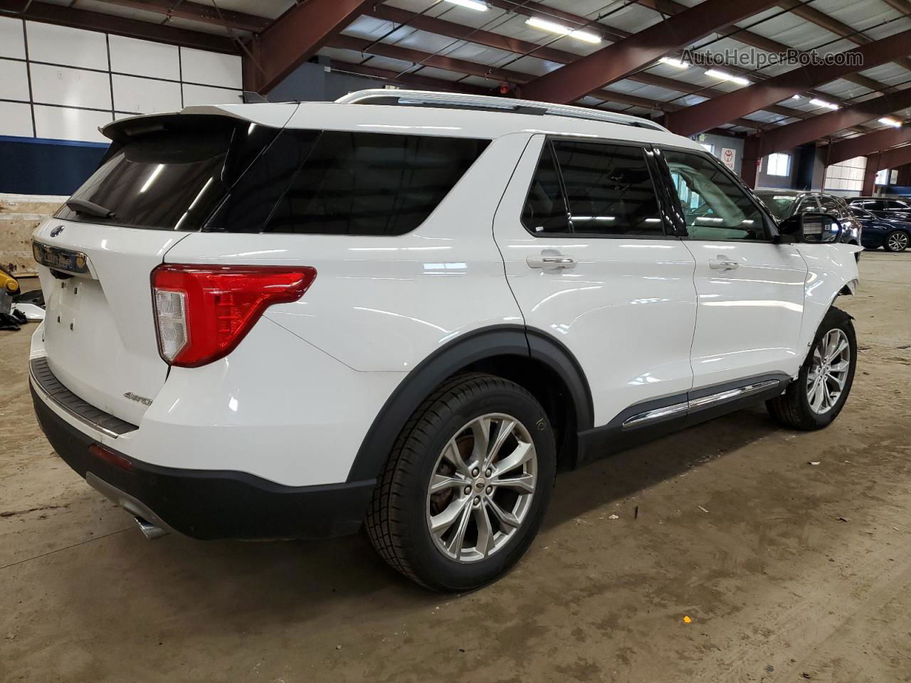 2021 Ford Explorer Limited White vin: 1FMSK8FH6MGB45485