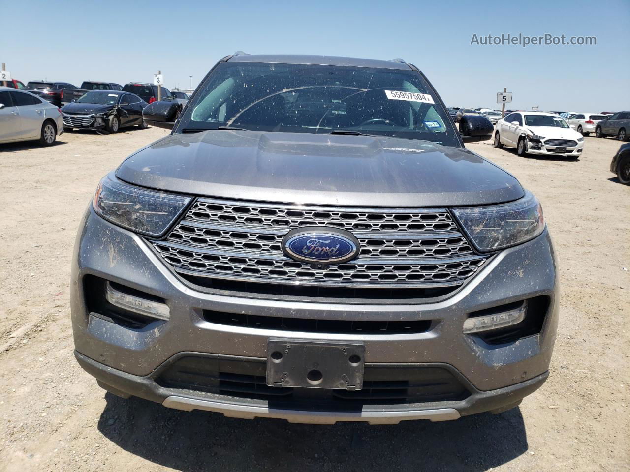 2021 Ford Explorer Limited Silver vin: 1FMSK8FH7MGA33200