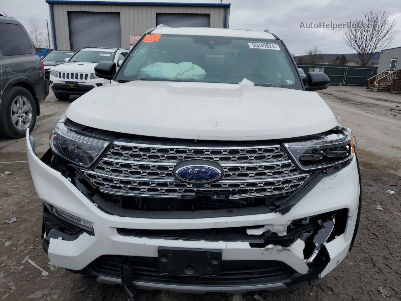 2021 Ford Explorer Limited Белый vin: 1FMSK8FH7MGC47359