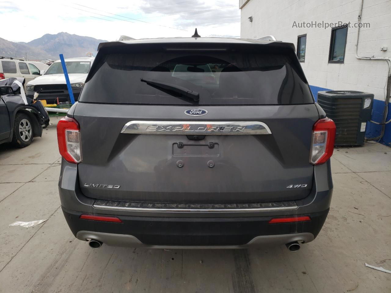 2021 Ford Explorer Limited Gray vin: 1FMSK8FH8MGB05991