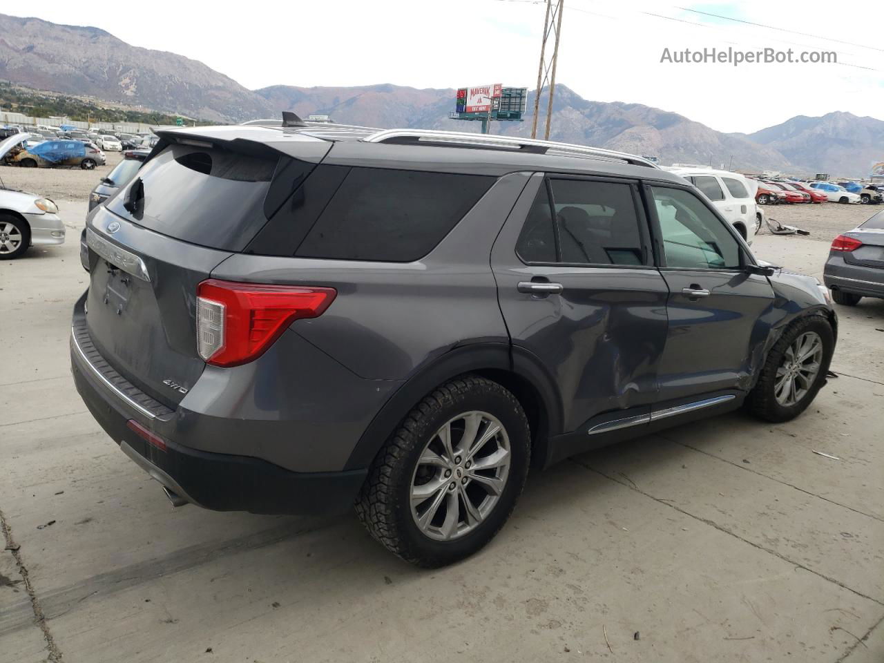 2021 Ford Explorer Limited Gray vin: 1FMSK8FH8MGB05991