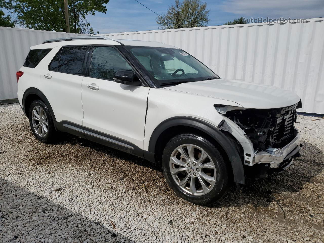 2021 Ford Explorer Limited Белый vin: 1FMSK8FH8MGB45522