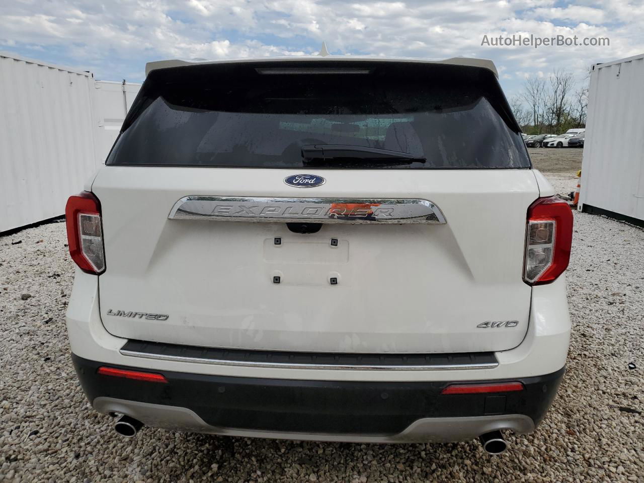 2021 Ford Explorer Limited White vin: 1FMSK8FH8MGB45522