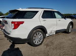 2021 Ford Explorer Limited White vin: 1FMSK8FH8MGC40842