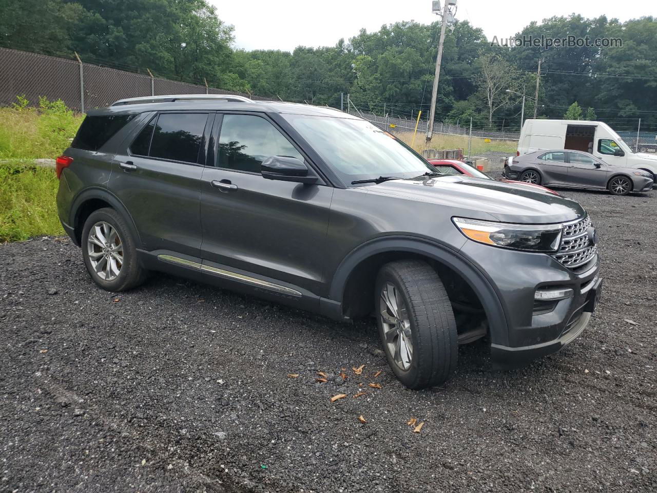 2020 Ford Explorer Limited Charcoal vin: 1FMSK8FH9LGB09725