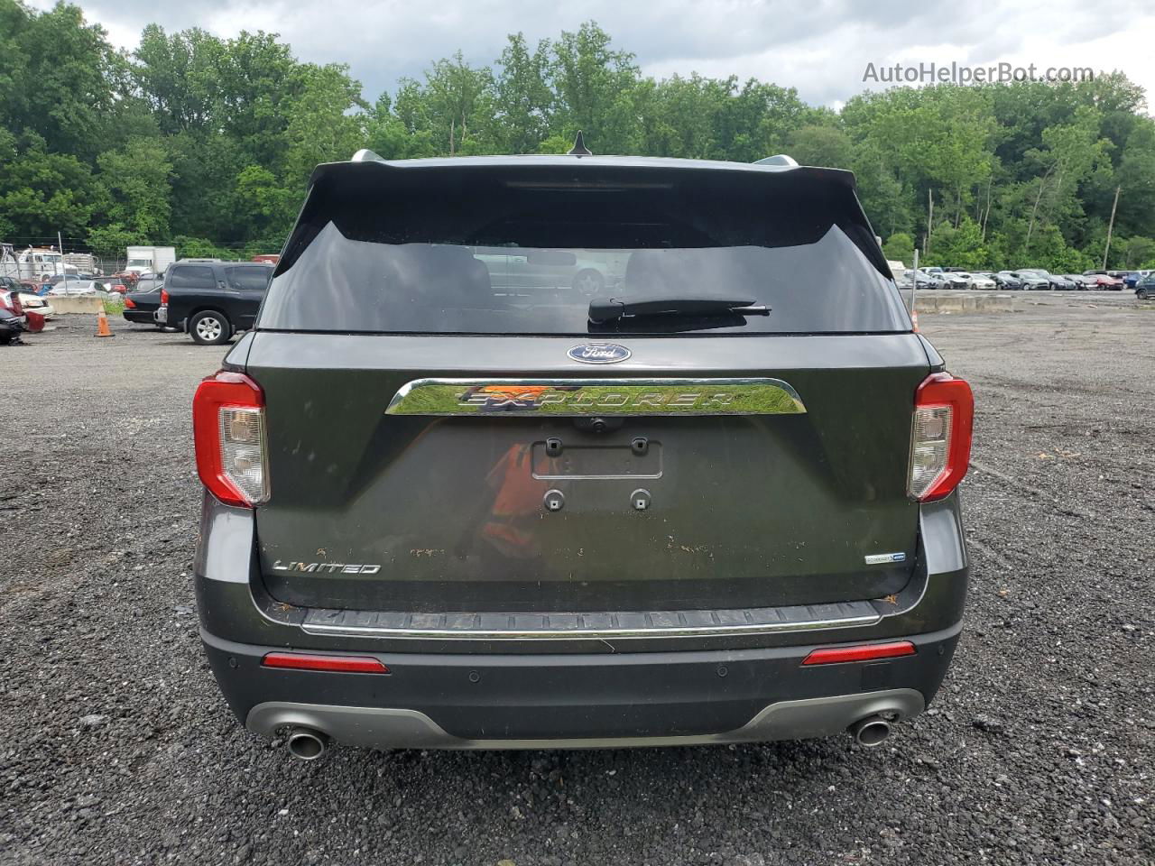 2020 Ford Explorer Limited Charcoal vin: 1FMSK8FH9LGB09725