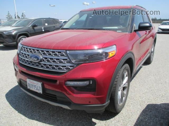 2021 Ford Explorer Limited Red vin: 1FMSK8FH9MGB07345