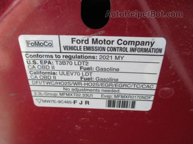 2021 Ford Explorer Limited Red vin: 1FMSK8FH9MGB07345