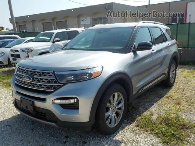 2021 Ford Explorer Limited Silver vin: 1FMSK8FH9MGB36571