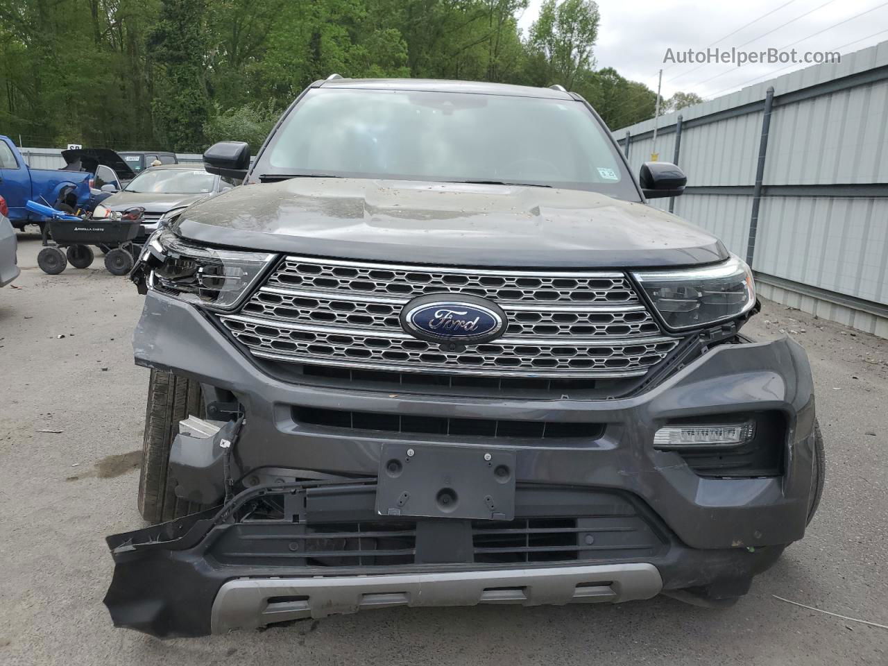 2020 Ford Explorer Limited Серый vin: 1FMSK8FHXLGC56278