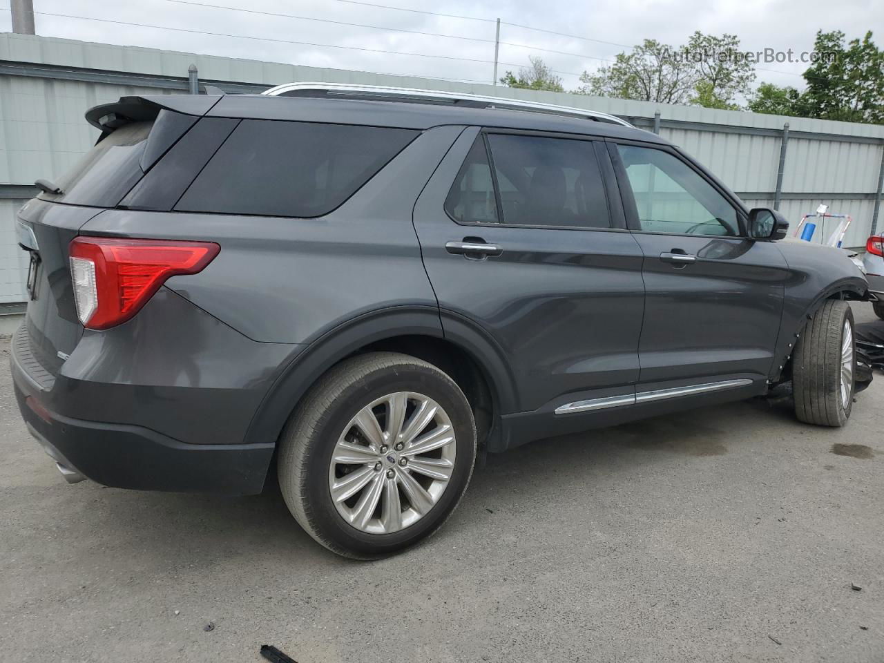 2020 Ford Explorer Limited Gray vin: 1FMSK8FHXLGC56278