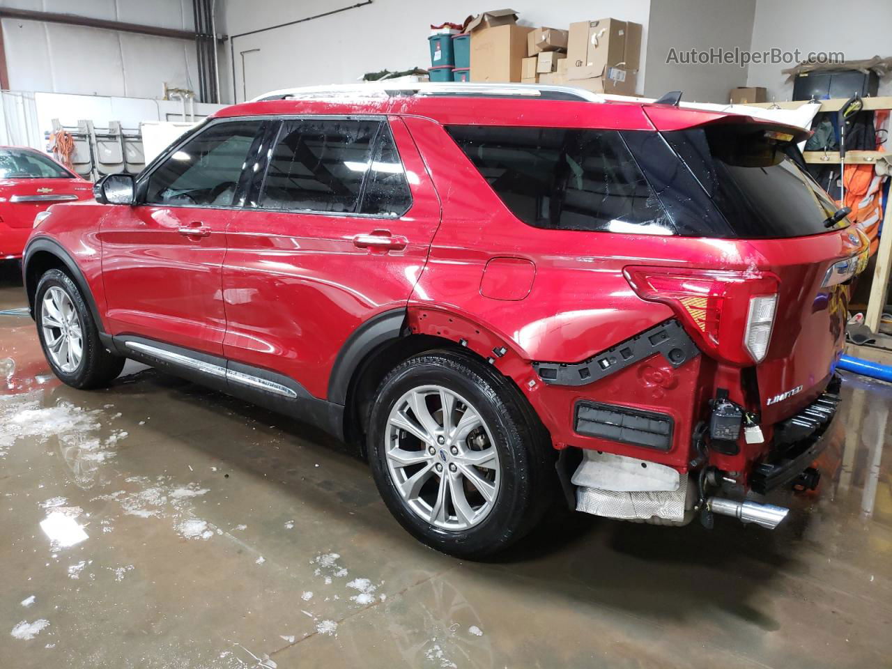 2021 Ford Explorer Limited Red vin: 1FMSK8FHXMGA13278