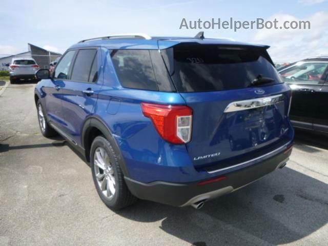 2021 Ford Explorer Limited Blue vin: 1FMSK8FHXMGB37180