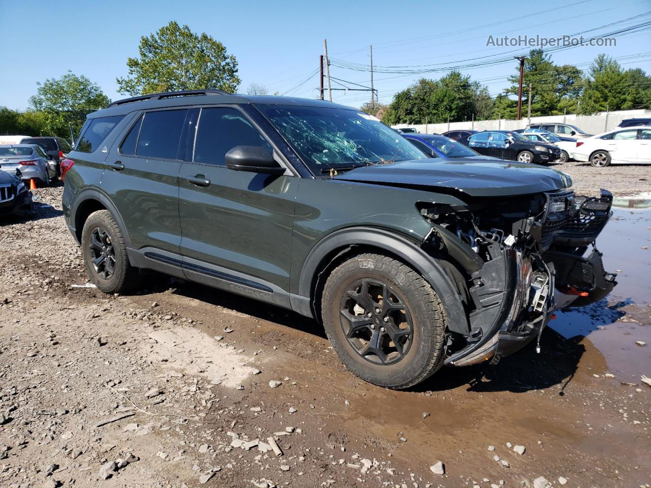 2021 Ford Explorer Timberline Серый vin: 1FMSK8JH1MGC33626