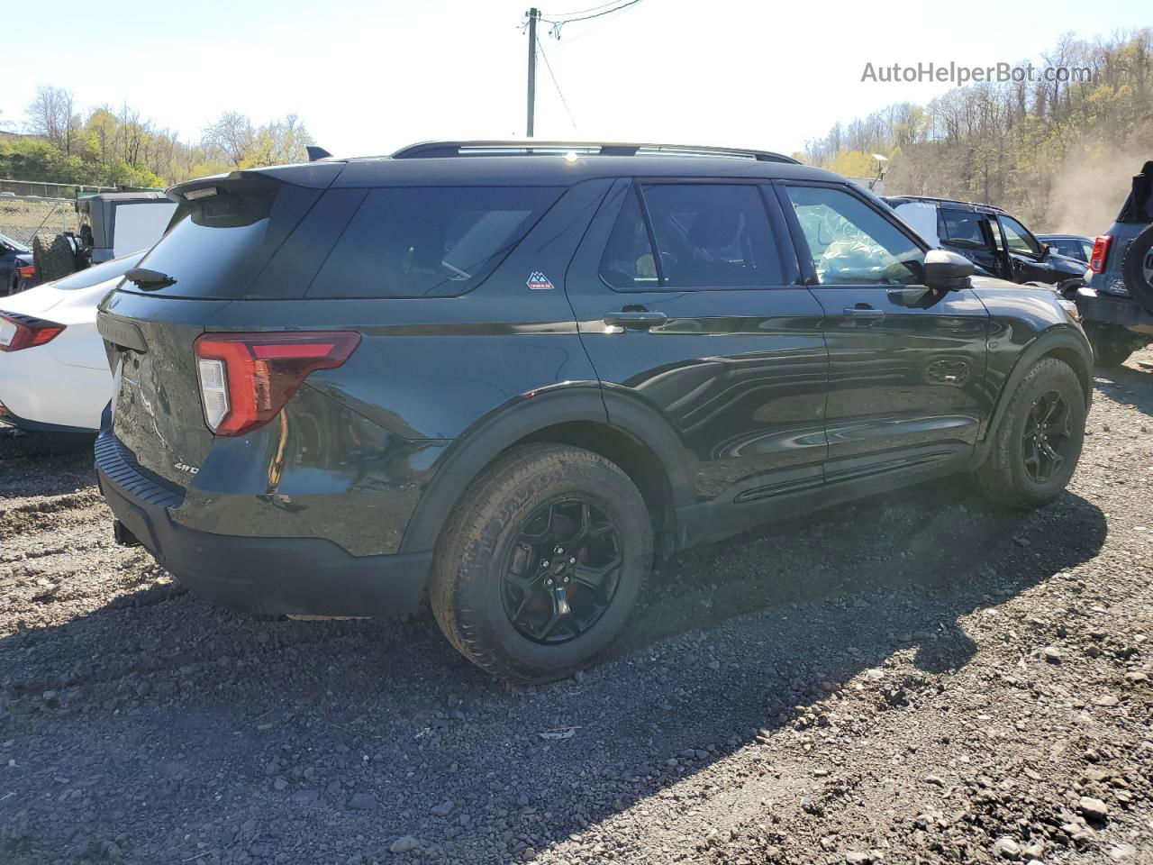 2021 Ford Explorer Timberline Зеленый vin: 1FMSK8JH7MGC17625