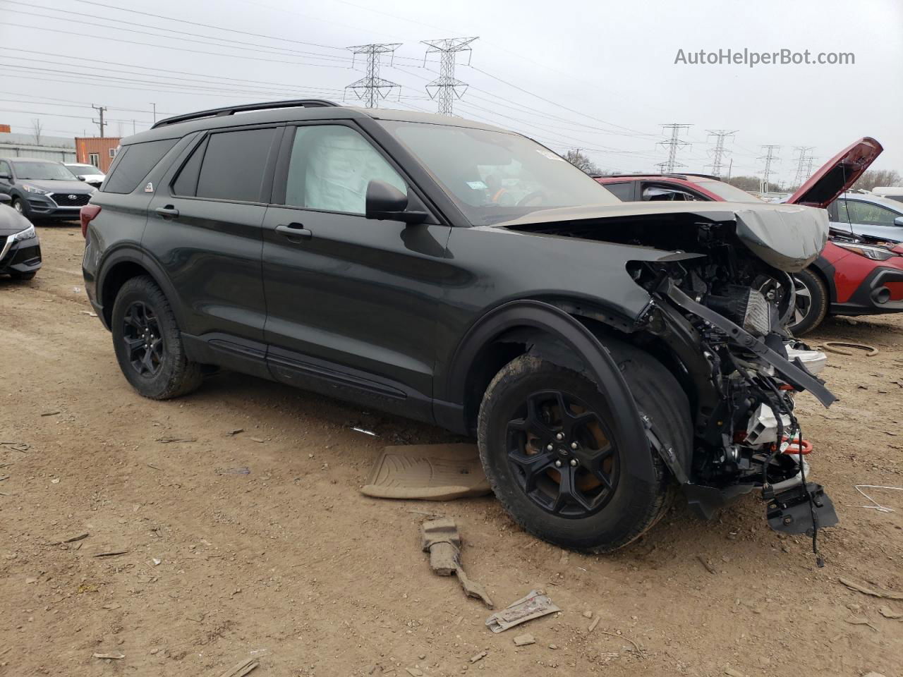 2021 Ford Explorer Timberline Gray vin: 1FMSK8JH8MGC30075