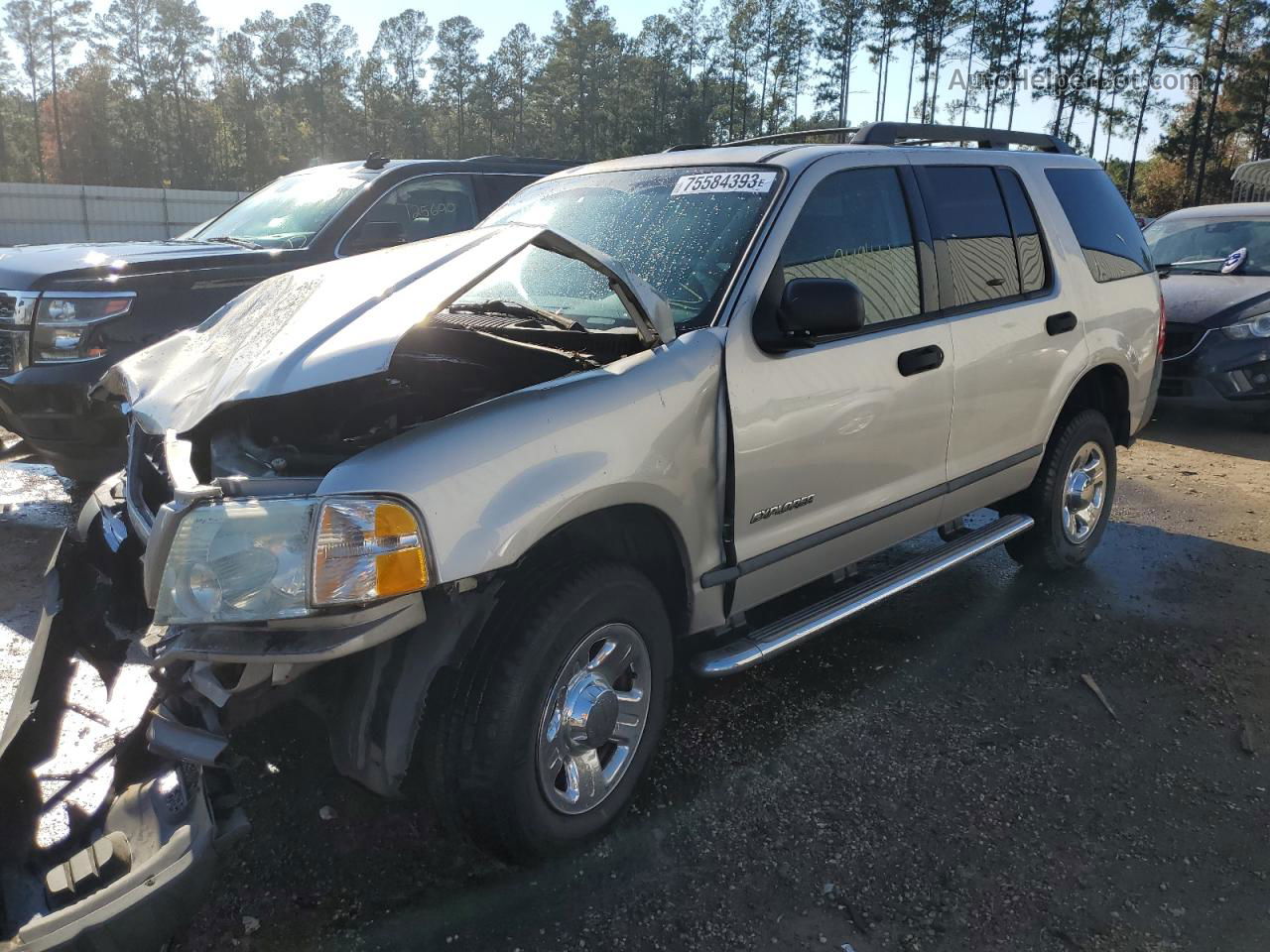 2005 Ford Explorer Xls Silver vin: 1FMZU62K05UA47070