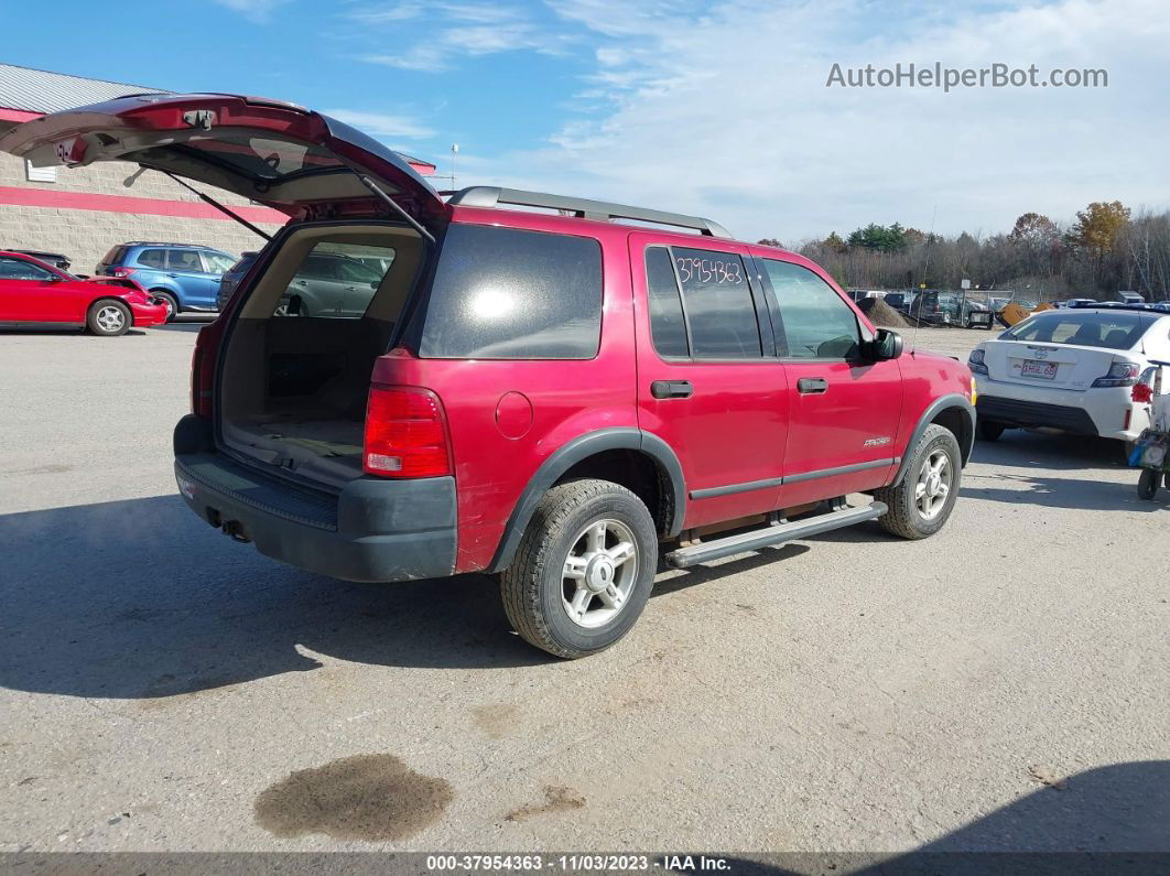 2005 Ford Explorer Xls Red vin: 1FMZU62K45UB05018