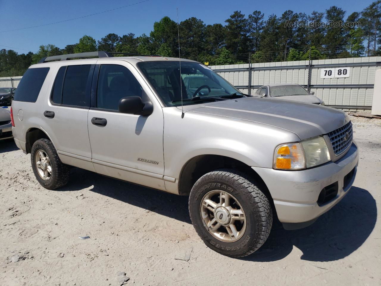 2005 Ford Explorer Xlt Silver vin: 1FMZU63K25UA62023