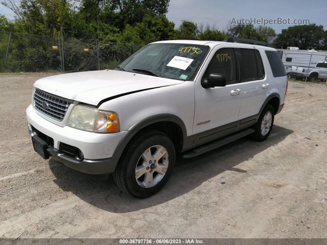 2005 Ford Explorer Xlt White vin: 1FMZU63K25UB30871