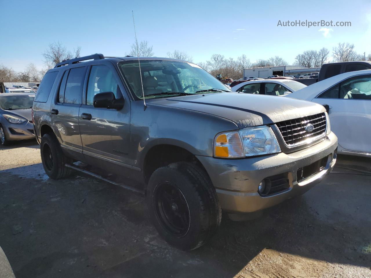 2005 Ford Explorer Xlt Gray vin: 1FMZU63K55UB10176