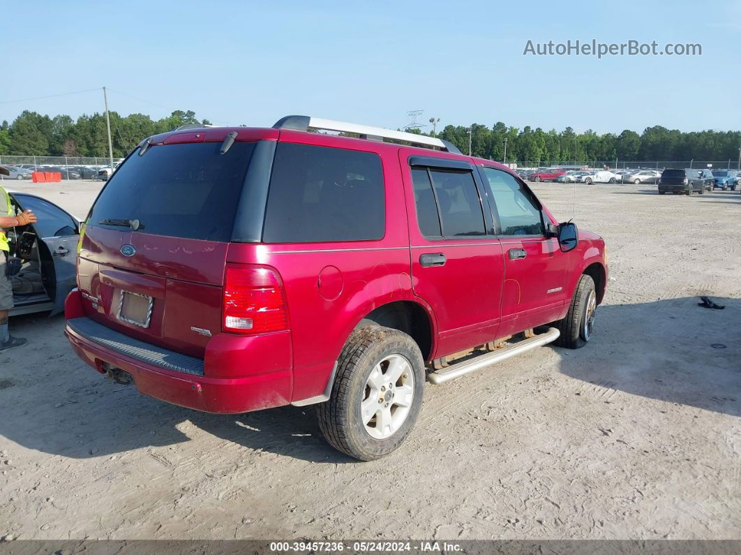 2005 Ford Explorer Xlt/xlt Sport Red vin: 1FMZU63K65UB75361