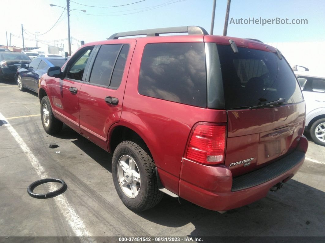 2005 Ford Explorer Xlt Red vin: 1FMZU63K95ZA52124