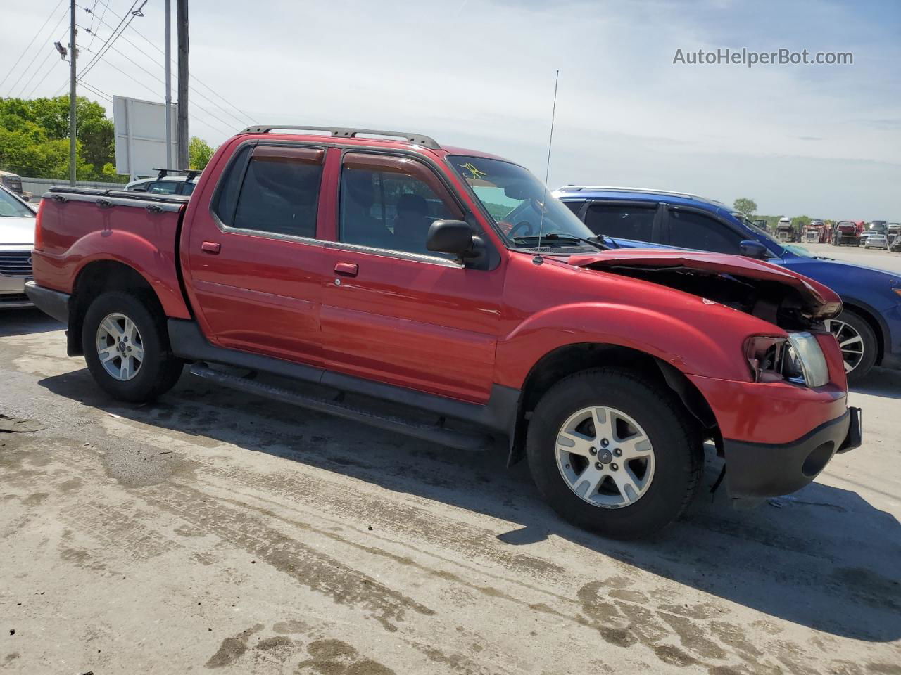 2005 Ford Explorer Sport Trac  Red vin: 1FMZU67K35UA17344