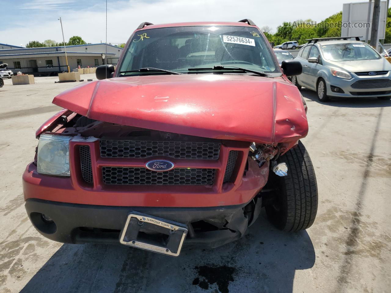 2005 Ford Explorer Sport Trac  Red vin: 1FMZU67K35UA17344