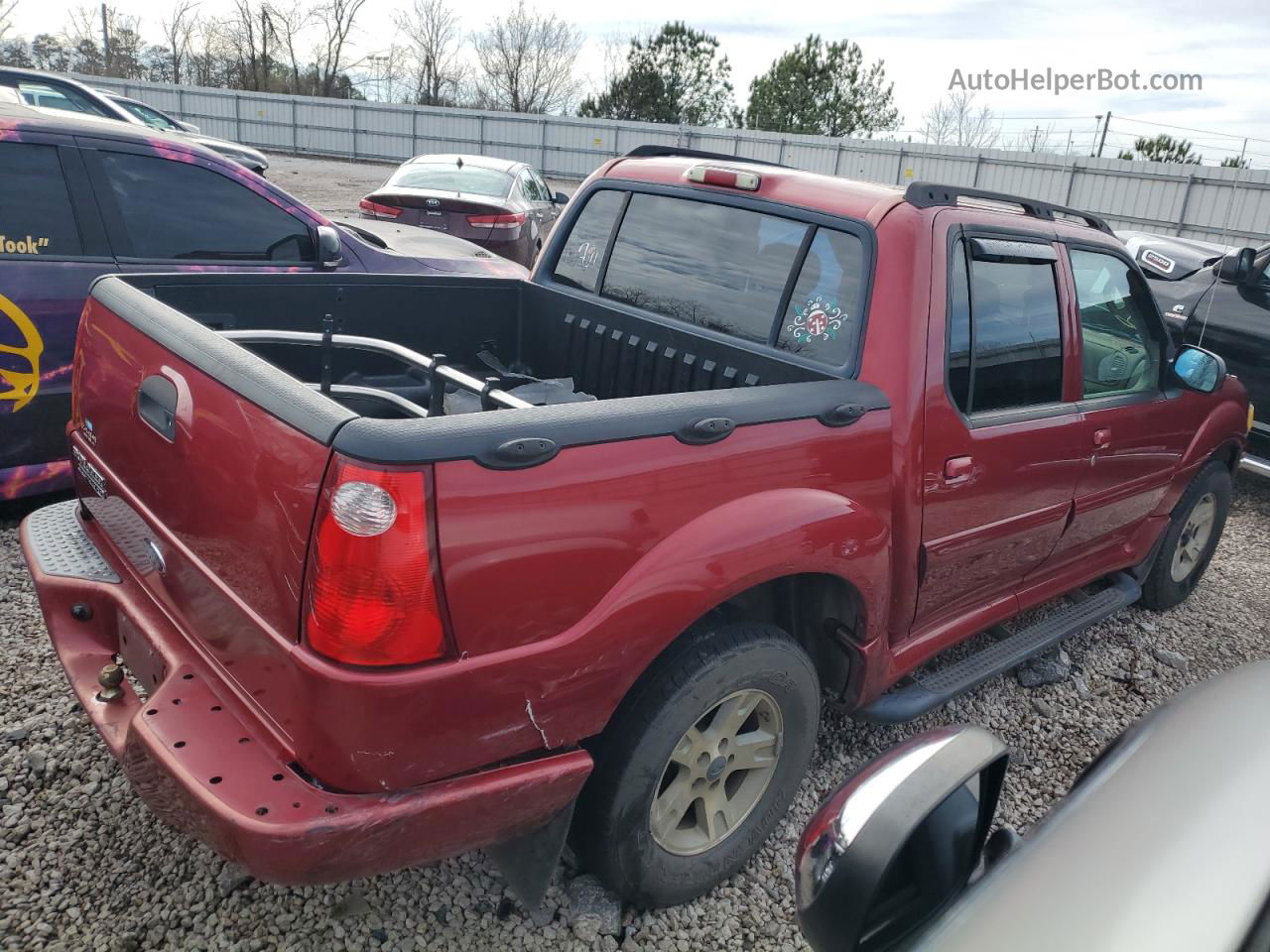 2005 Ford Explorer Sport Trac  Red vin: 1FMZU67K55UA30290