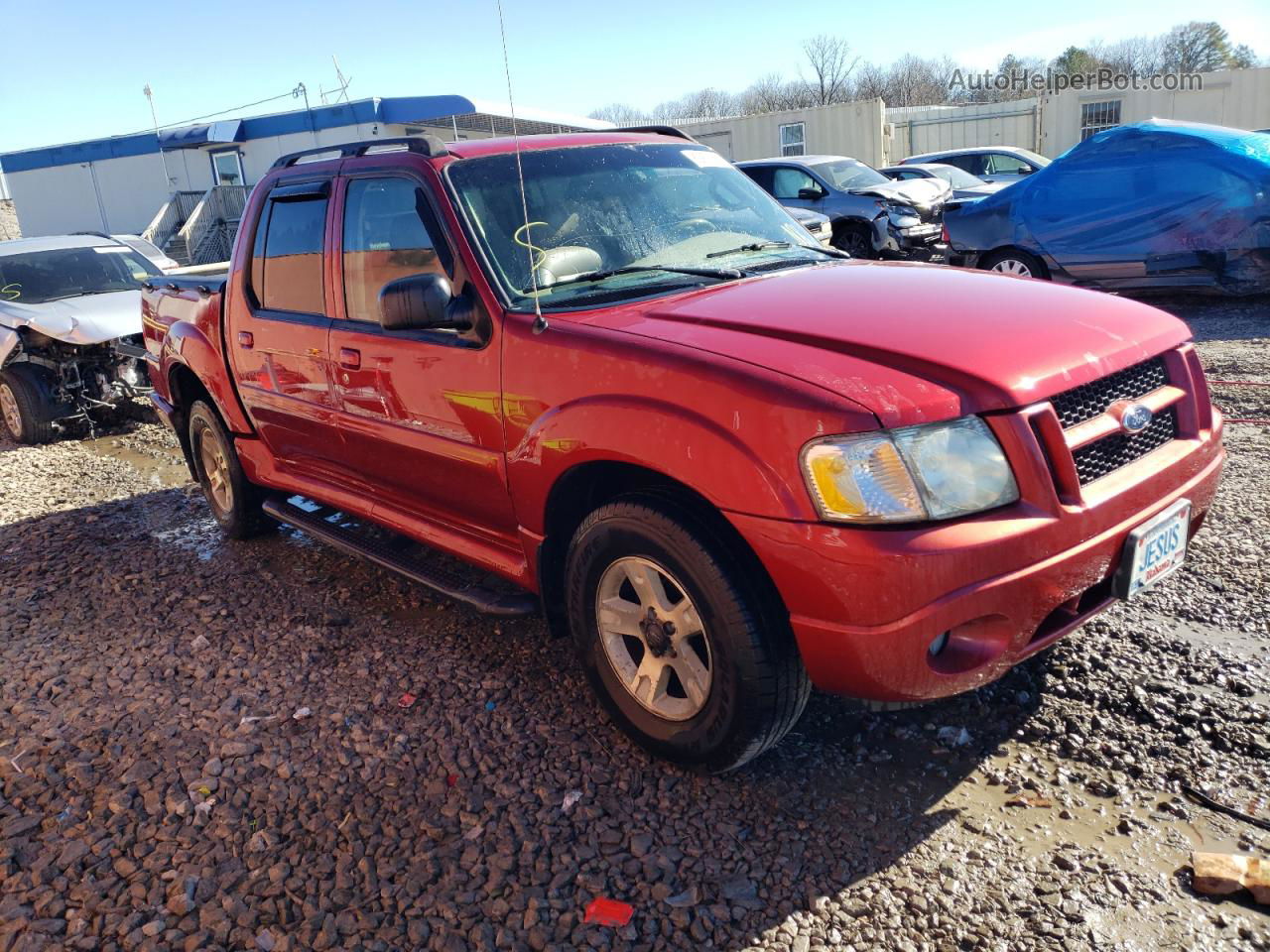 2005 Ford Explorer Sport Trac  Красный vin: 1FMZU67K55UA30290