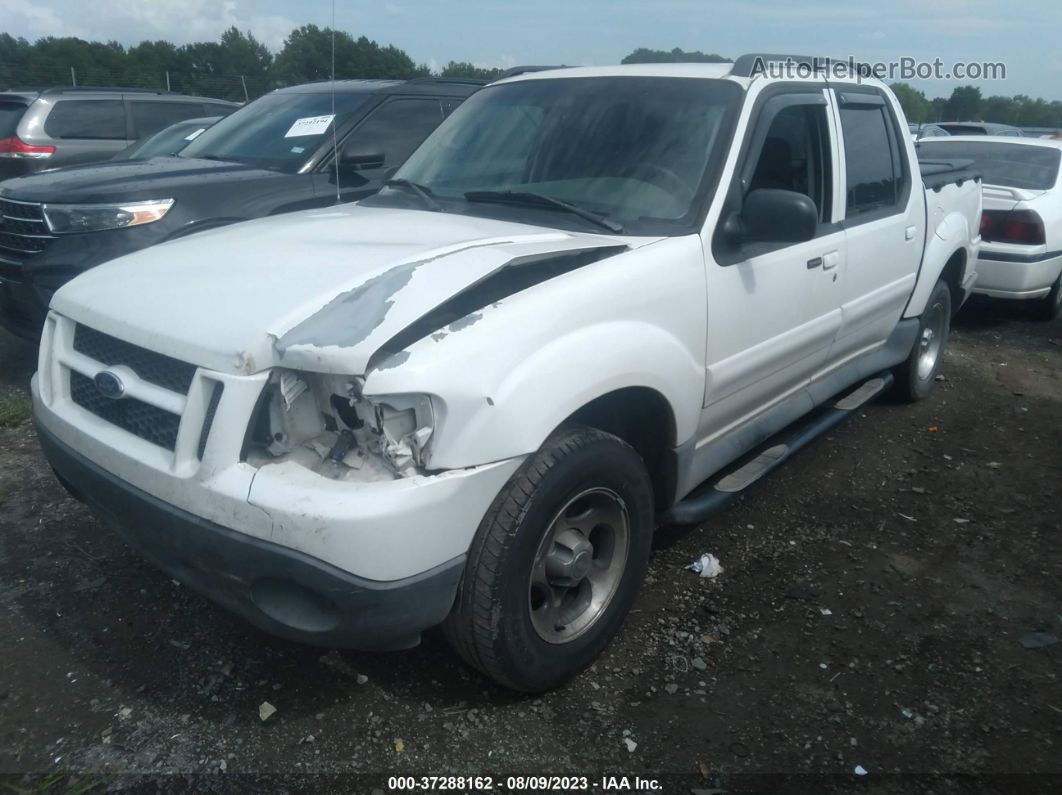 2005 Ford Explorer Sport Trac Xlt White vin: 1FMZU67K75UB93474