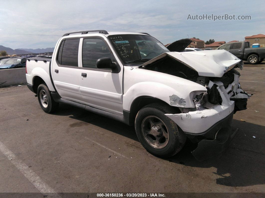 2005 Ford Explorer Sport Trac Xlt White vin: 1FMZU67KX5UA53189