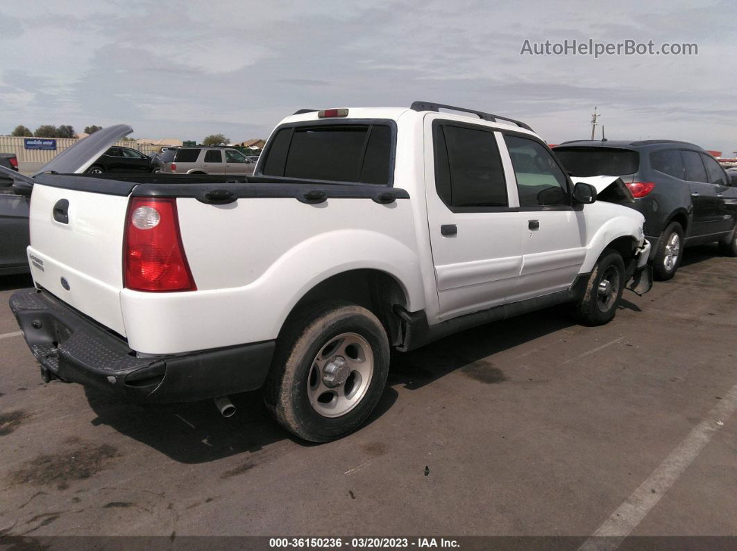 2005 Ford Explorer Sport Trac Xlt White vin: 1FMZU67KX5UA53189