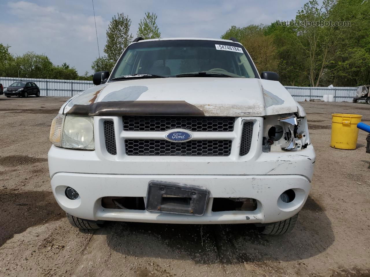 2005 Ford Explorer Sport Trac  White vin: 1FMZU67KX5UB93243