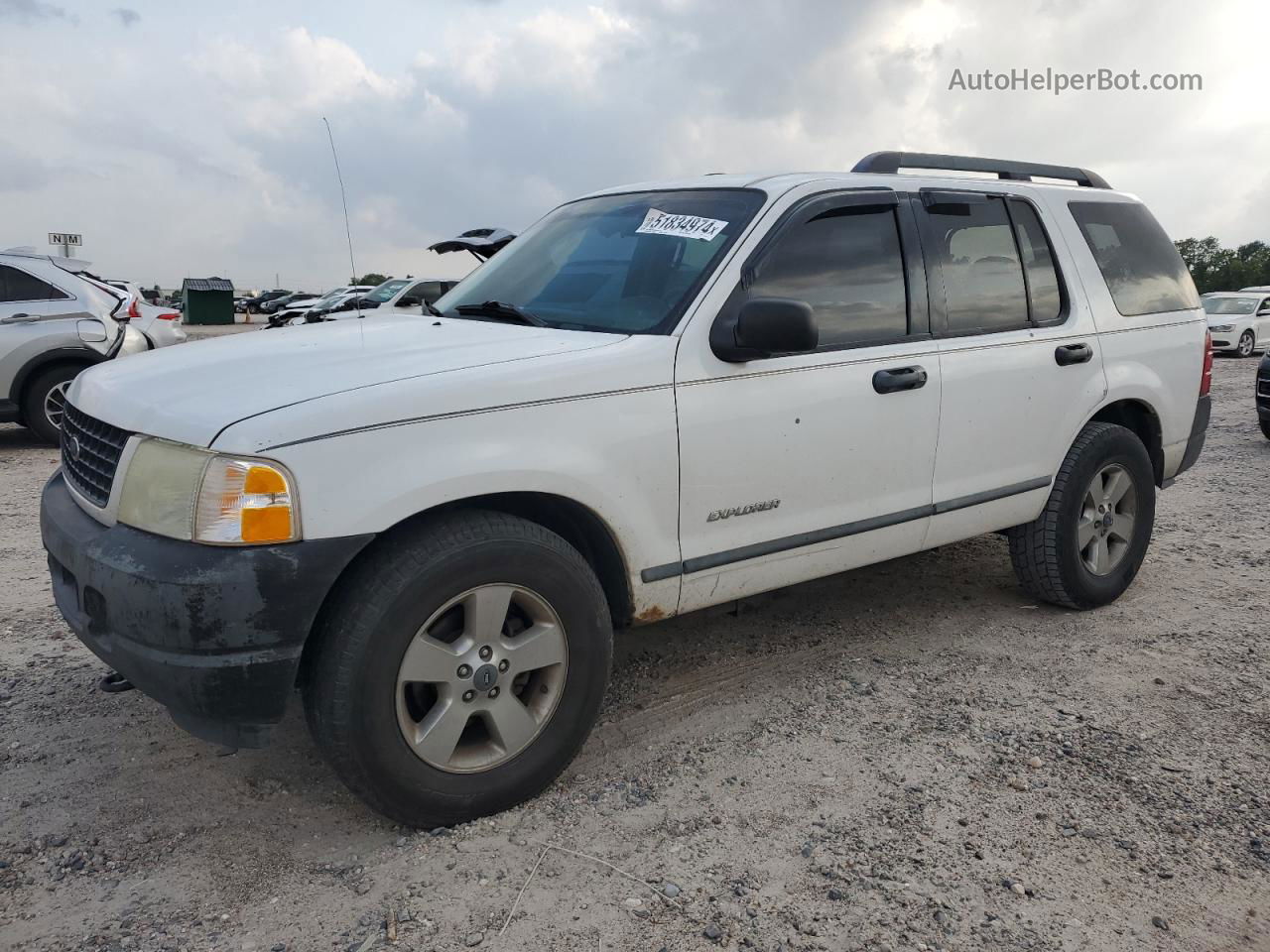 2005 Ford Explorer Xls White vin: 1FMZU72K95ZA58951